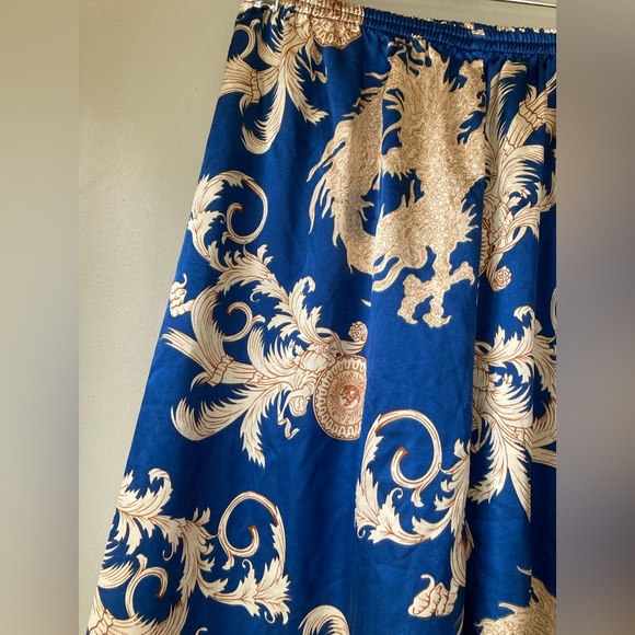 Versace Inspired Blue & Gold Pants S - Picture 6 of 7